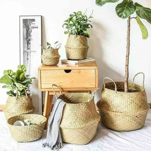 Cesta de almacenamiento de algas marinas Buen precio Decoración hecha a mano Artesanía Diseños personalizados del fabricante de Vietnam - Product Image 5