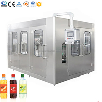 Ligne d'embouteillage automatique de boissons gazeuses 6000-8000 BPH, machine de remplissage de boissons gazeuses
