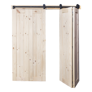 Porte de grange <span class=keywords><strong>en</strong></span> <span class=keywords><strong>bois</strong></span> pliante <span class=keywords><strong>en</strong></span> <span class=keywords><strong>bois</strong></span> massif Double porte de <span class=keywords><strong>hangar</strong></span> pliante intérieur - Product Image 3
