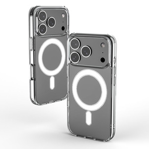 Custodia Rigida Trasparente in Acrilico con Ricarica Wireless Magnetica per <span class=keywords><strong>iPhone</strong></span> 17 PRO MAX AIR - Product Image 6