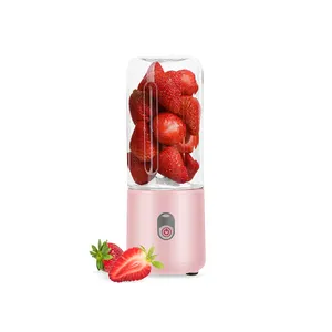 2024 New Style Custom Logo Electronic Portable Mini Mixer Smoothie Maker Home Appliance Electric Apple Fruit Usb Juicer Blender
