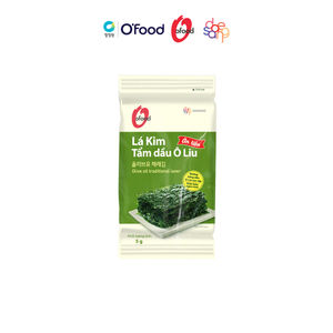 O'food Aceite de Oliva Tradicional con Algas 5g 3 paquetes/bolsa, deliciosas láminas de algas instantáneas, snack crujiente de alta calidad para acompañar el arroz - Product Image 1