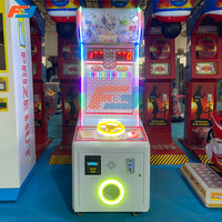 Machine de jeu à billes en métal à prix d'usine, machine d'arcade à monnayeur pour capsules de jouets de 100 mm, interface anglaise, garantie 1 an