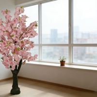 Bunga Sakura Sutra Merah Muda Berkualitas Tinggi Grosir untuk Dekorasi Pesta Pernikahan