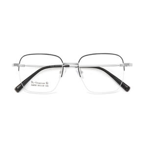 Lunettes demi-cerclées en Ni-Titane, rectangulaires, 50 18 145, légères, unisexe, origine Danyang - Product Image 1