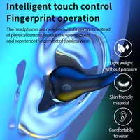 Casque audio sans fil à conduction osseuse de qualité supérieure, écouteurs intra-auriculaires ouverts à clipser, étanches, avec affichage numérique