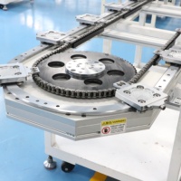 Rail de guidage circulaire modulaire en acier inoxydable pour convoyeur, précision 0,5 mm, boucle de test électronique automatisée, prend en charge les robots