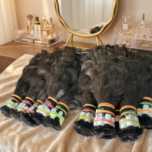 Wholesale Indian Human Hair for Braiding, Natural Bulk Braiding Hair <b>Extensions</b>, Soft Long Hair for <b>Box</b> <b>Braids</b>, Knotless <b>Braids</b> - Product Image 1