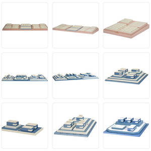 Mostrador de exhibición de joyería de PU personalizable al por mayor de fabricantes chinos, bandeja para pendientes, contenedor de joyería - Product Image 2