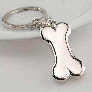 Promotional Dog Bone Charm Keychain Blank Silver Pendant Metal Accessories Fashion Custom logo Dog Bone <b>Key</b> <b>Chain</b> Charm <b>Key</b> Ring - Product Image 3