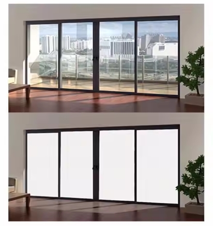 PDLC Smart Glass Film Self-Adhesive Explosion-Proof PVC PET Paper Roll Opaque Finish for Home Office Hotel Hospital Decorative