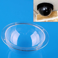 Dôme Radôme Hémisphérique Creux en Acrylique Thermoformé sur Mesure à 4 Trous avec Service de Découpe – Demi-Dôme en Plastique Transparent
