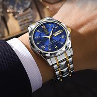 Nouvelles montres à quartz pour hommes Poedagar 615 de luxe, couleur verte, argentée, noire, dorée, Reloj, acier inoxydable, cuir, Montre Homme, montre-bracelet