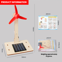 Proyecto Científico de Energía Verde Sostenible, Kit de Ventilador Solar DIY, Actividad Educativa de Ingeniería, Modelo de Aprendizaje de Física Montessori