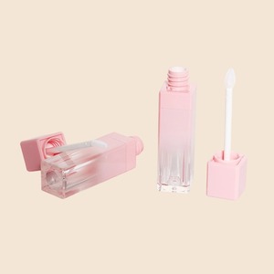 Mejor precio Venta caliente 8ml Rosa Vacío cuadrado Brillo de labios Contenedor Etiqueta privada Vacío Oem Precio de fábrica Tubo de brillo de labios - Product Image 2