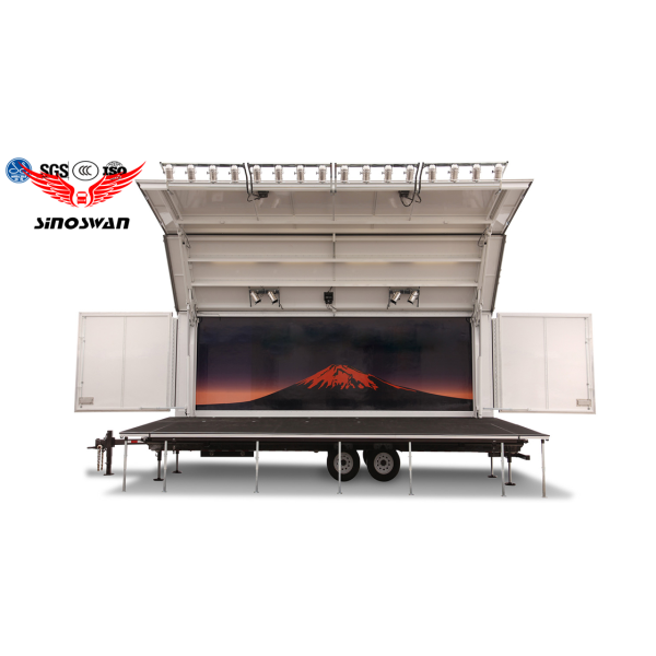 Outdoor Water Proof Mobile Led Commercial Advertising Vehicle Video Movie Advertising Stage Show Led Display Truck