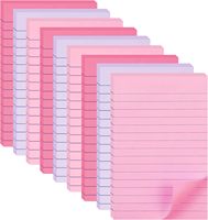 4x6 po mignon auto-adhésif magnétique feuilles mobiles bloc-notes 8 couleurs pour bureau maison école réunion écriture papeterie