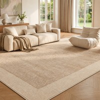 Moderner Gerippter Textur-Teppich Großer Minimalistischer Linearer Beige Teppich Großer Nordischer Stil Teppich für Wohnzimmer-Dekoration