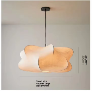 <span class=keywords><strong>Lustre</strong></span> LED en fer soyeux de style japonais en forme d'hélice, trois couleurs, intensité réglable, hauteur réglable 1,5 m, blanc chaud, pour bar - Product Image 6