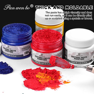 Pâte texturée Panwenbo 6 couleurs 100 ml, pigment de peinture, texture sable de quartz, peinture acrylique pour travaux manuels DIY décoratifs, poupées en plâtre - Product Image 6