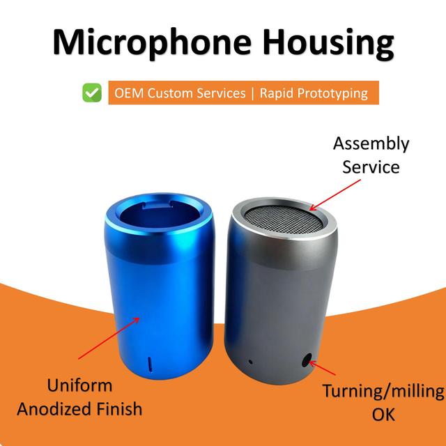 OEM CNC Machined Metal Components for Headphones, Earphones, Microphones, and Loudspeakers
