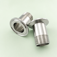 Adaptateur à filetage mâle à serrage rapide SUS304/316L, raccord Tri-Clamp vers filetage mâle pour systèmes CVC/cuisine/salle de bain/refroidissement liquide