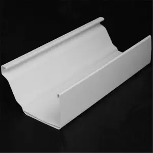 Slope Roof Style Rainwater Drainage Material Uv Resistant White Pvc Square Rain Gutter abuja pvc gutter suppliers