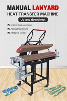 Presse à chaud manuelle 25*100cm pour rubans et sublimation double face