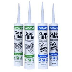 Sampel gratis 300ml caulking akrilik paintable penyegel silikon dasar air