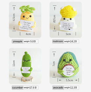子供のためのかわいいニットウール人気のかぎ針編みのおもちゃ高品質の面白いポジティブポテト - Product Image 2