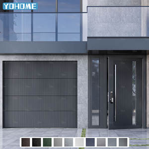 Portes <span class=keywords><strong>de</strong></span> <span class=keywords><strong>garage</strong></span> commerciales modernes à battants verticaux, à ouverture vers le haut, à lattes décoratives, en aluminium, à montage encastré, portes <span class=keywords><strong>de</strong></span> <span class=keywords><strong>garage</strong></span> sectionnelles - Product Image 5