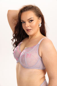 Venda quente Bordar Lace Anti-Flacidez Malha Sexy Sutiã Das Mulheres Set Alças De Ombro Ajustáveis Plus Size Lingerie Sexy - Product Image 4