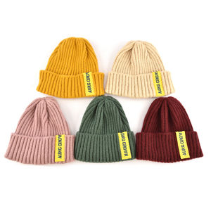 메리노 울 비니 제조업체 맞춤형 소프트 두꺼운 캐시미어 니트 커프 양털 비니 모자 야외 스키 - Product Image 2