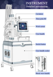 Mesin Cryo Terapi Pelangsing Tubuh High Grade 7 in 1 Shockwave 360 Derajat, Pembekuan Lemak, Cryo Cold Cavitation RF - Product Image 5