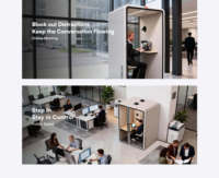 Soundbox Designer Acoustic Pod, cabine insonorisée de luxe, cabine de bureau privée haut de gamme