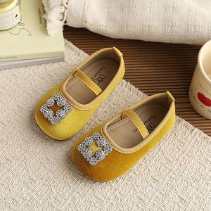 Chaussures plates de princesse à strass carrés pour filles Printemps-Automne 2026 - Ballerines souples Mary Jane pour enfants - Product Image 6