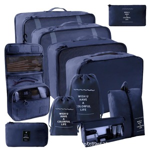 Sac de <span class=keywords><strong>voyage</strong></span> pliable portable, ensemble de sept pièces, grande capacité 20-35L, polyester antimicrobien, séparation sec/humide, unisexe - Product Image 5