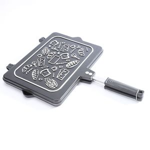 Poêle de barbecue d'extérieur la plus vendue, antiadhésive, <span class=keywords><strong>pour</strong></span> grillades de steak, avec <span class=keywords><strong>poignée</strong></span> <span class=keywords><strong>amovible</strong></span>, poêle plate domestique <span class=keywords><strong>pour</strong></span> la cuisson du pain et des toasts - Product Image 6