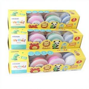 ดินน้ำมัน MIKATALE 8 สี 16 กรัม ชุดดินน้ำมันคุณภาพสูง ปลอดภัยสำหรับเด็ก ปราศจากสารพิษ น้ำหนักเบาพิเศษ สำหรับเทศกาลอีดอัลฟิตร - Product Image 1