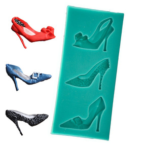 Silicone Cake Mold High Heel Fondant Mold For Baking Cake Decorating Craft Tools Green - Product Image 2