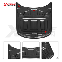 Capot ventilé en fibre de carbone sèche XTREME pour Porsche 718 982 Cayman Boxster Spyder, style RS, capot avant amélioré avec évents d'air