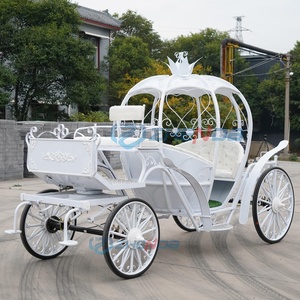 Classic White Romantic <b>Princess</b> <b>Pumpkin</b> Carriage Special Means of Special Transportation - Product Image 5
