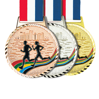 Vente en gros à sens unique de médailles 3D en métal avec logo personnalisé médaille de sport or argent bronze médailles de tennis de table personnalisées