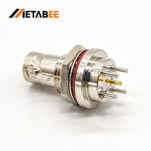 <span class=keywords><strong>Connecteur</strong></span> femelle BNC étanche IP65 50 Ohm 75 Ohm à monter sur circuit imprimé pour la vidéosurveillance - Product Image 1