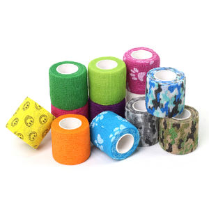 เทปพันผ้าพันแผลผ้าฝ้ายแบบเหนียวยืดหยุ่นแบบมีกาวในตัวเทปพันผ้าไม่ทอสำหรับนักกีฬาผ้ากอซพันสำหรับนักกีฬากีฬา - Product Image 2