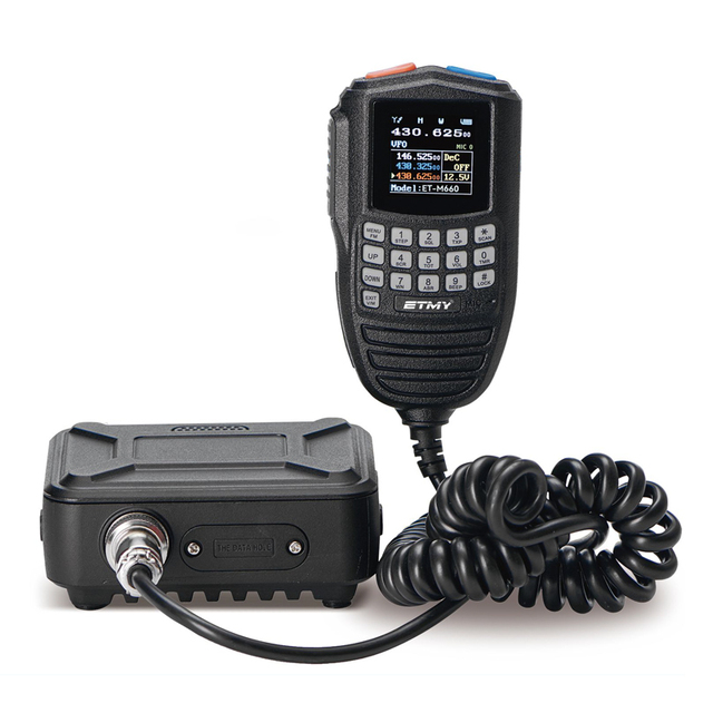ET M660 Mini Mobile Radio Dual Band Car Ham VHF UHF 25W with Hand Microphone