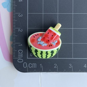 Grandes pinces à <span class=keywords><strong>cheveux</strong></span>, coques de téléphone, boucles de chaussures et accessoires de voiture en résine crémeuse, motifs sucettes glacées aux fruits lumineux et sucrés - Product Image 6