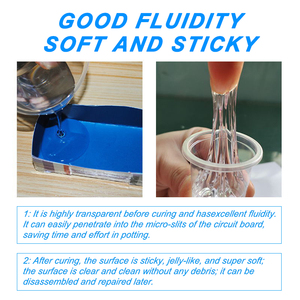 Gel de silicona transparente de grado médico Hanast, líquido suave, dos componentes, cicatriz reutilizable, parches antifiebre, relleno de almohadilla para el pecho - Product Image 2