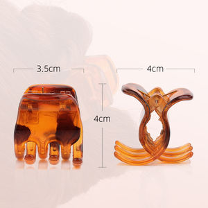 2 uds, venta al por mayor, pinza de garra de plástico, pinza de mariposa, garra de pelo liso, herramientas de peluquería - Product Image 6