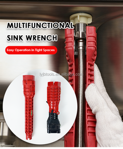 ประแจอเนกประสงค์ <span class=keywords><strong>8</strong></span> <span class=keywords><strong>in</strong></span> <span class=keywords><strong>1</strong></span> สำหรับอ่างล้างจาน เครื่องมือประปาอเนกประสงค์ ประแจก๊อกน้ำสำหรับห้องครัวและห้องน้ำ - Product Image 6